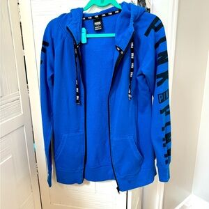 Pink zip up jacket Large